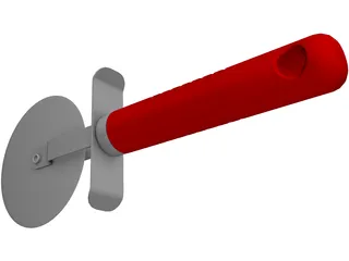 Pizza Cutter 3D Model preview