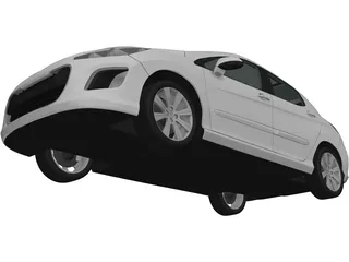 Peugeot 308 (2012) 3D Model preview