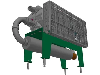 Vacuum Pump 3D Model preview