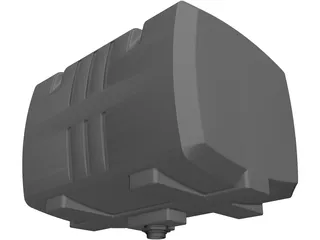 Water Tank Square 100 Gallon 3D Model preview