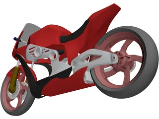 Motorcycle Concept 3D Model preview