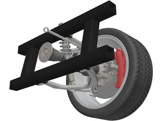 Suspension Vehicle 3D Model preview