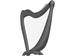 Harp 3D Model preview