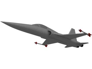 Northrop F-5 Tiger 3D Model preview