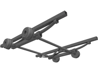 Trailer Suspension Chassis 3D Model preview