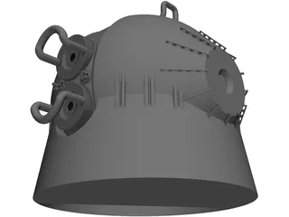 Buring Ice Anti-Proton Small Turret 3D Model preview