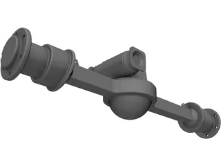 Rockwell Front Axle 3D Model preview
