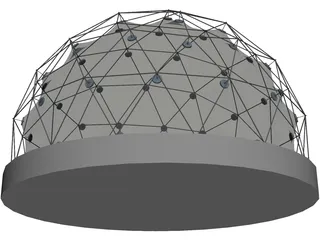Geodatic Dome 3D Model preview