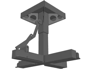 Motorcycle Jack Lift 3D Model preview