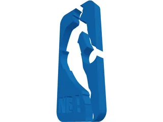 NBA Logo 3D Model preview