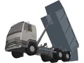 DAF Tipper Truck 3D Model preview