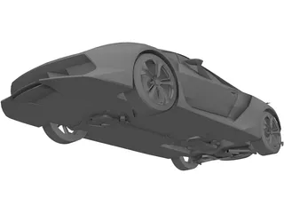 Lamborghini Sesto Elemento 3D Model preview