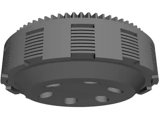 Clutch Motorcyle 3D Model preview