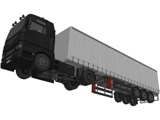 MAN TGX 3D Model preview