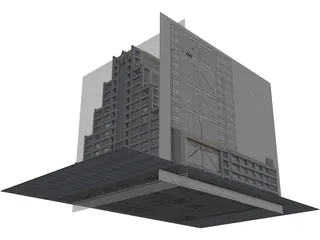 UNU Building Tokyo 3D Model preview