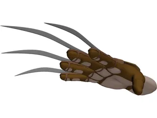 Freddy Krueger Hand 3D Model preview
