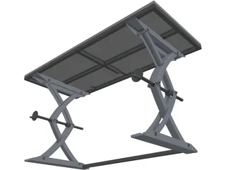 Lifting Table 3D Model preview