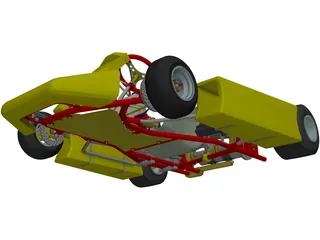 Kart 125cc 3D Model preview