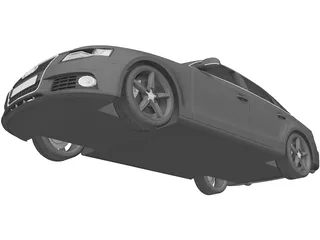 Audi A4 (2011) 3D Model preview