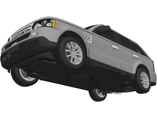 Range Rover Sport (2008) 3D Model preview