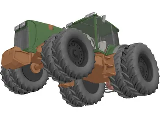 Tractor 3D Model preview