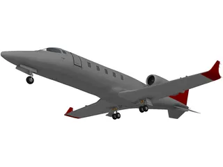 Bombardier Learjet 3D Model preview