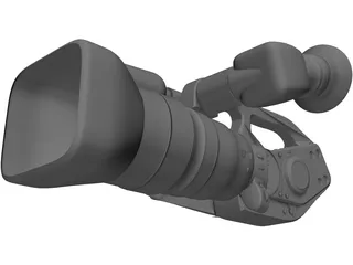 Canon XL2 Video Camera 3D Model preview