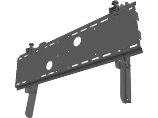 Tilting Television Wall Mount 3D Model preview