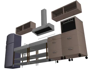 Kitchen 3D Model preview