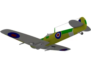 Supermarine Spitfire 3D Model preview