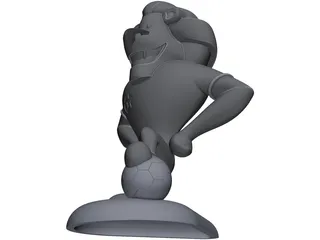 Cartoon Lion 3D Model preview