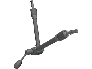 Manfrotto Articulated Arm MA143 3D Model preview
