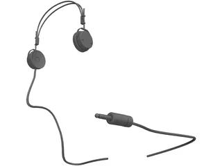 Thomas Headphones 1950`s 3D Model preview