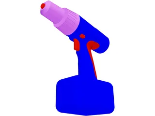Cordless Drill 3D Model preview