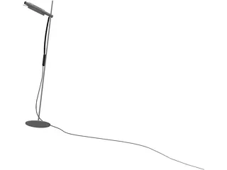 Halogen Floor Lamp 3D Model preview