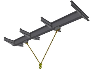 Lifting Beam 3D Model preview