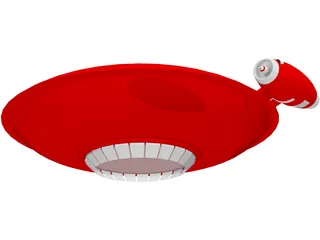 UFO Toy Model 3D Model preview