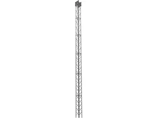 Self-Sustaining Steel Tower 36 Meters 3D Model preview