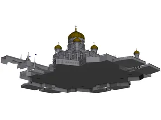 Taj Mahal Mosque 3D Model preview