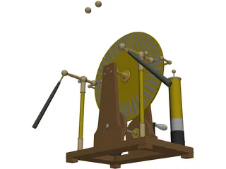 Wimshurst Machine 3D Model preview