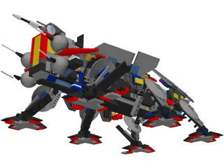 Lego AT-TE 3D Model preview