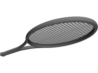 Tennis Racket 3D Model preview