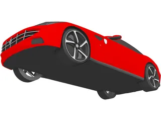 Ferrari FF (2012) 3D Model preview