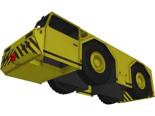Aircraft Tow Tractor 3D Model preview