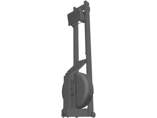 Floor Row Machine 3D Model preview