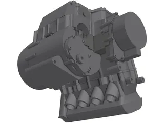 Suzuki GSXR600-RR Engine 3D Model preview