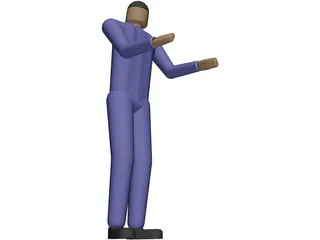 Man Worker 3D Model preview