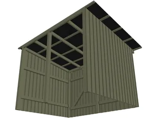 Shed 3D Model preview