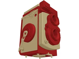 Camera Yashica 3D Model preview