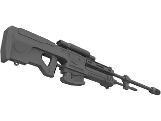 Halo Reach Sniper Rifle 3D Model preview